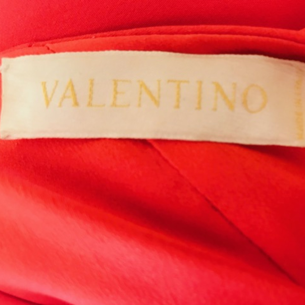 Valentino Orange Red Mini Summer Dress - Picture 2 of 8